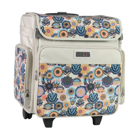 Everything Mary Floral Rolling Scrapbook Storage Tote {3}
