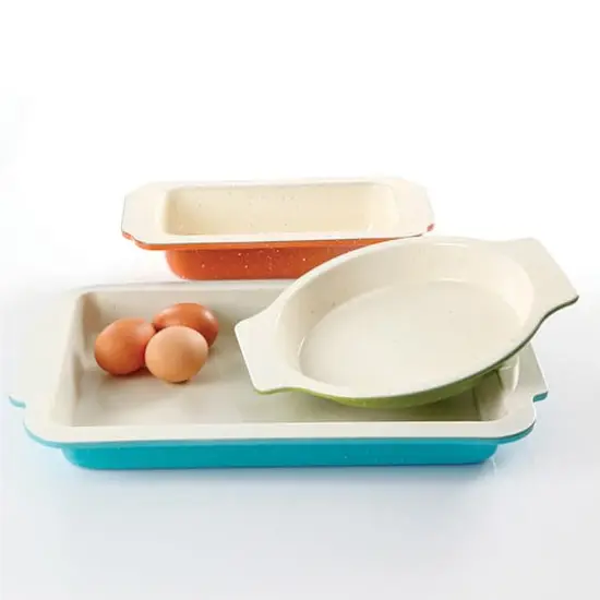 Gibson&reg; ColorSplash Imbue 3-Piece Carbon Steel Nonstick Bakeware Set {5}