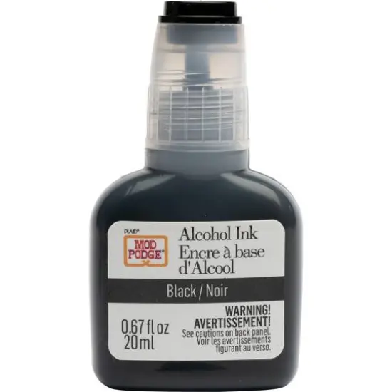 Mod Podge&reg; Black & Gold Do-It-Yourself Geode Coaster Kit {10}