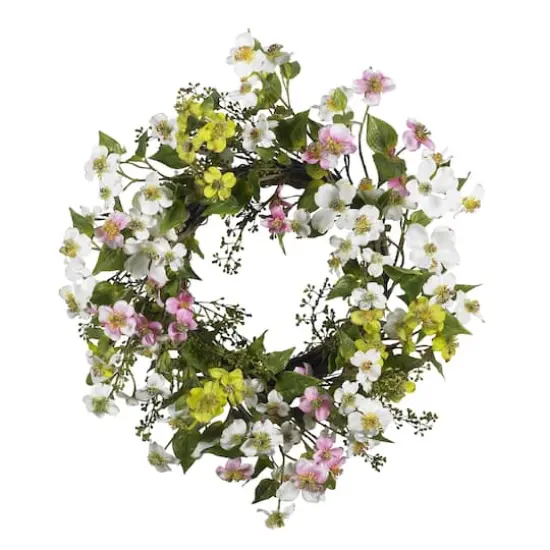 20" Multicolored Dogwood Wreath {1}