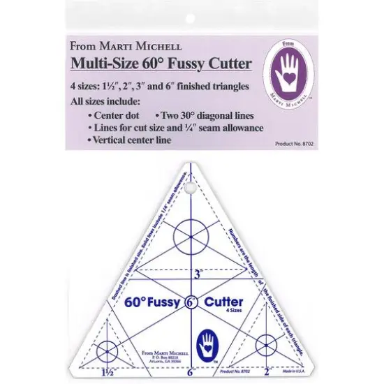Marti Michell Multi Size 60&deg; Fussy Cutter {1}