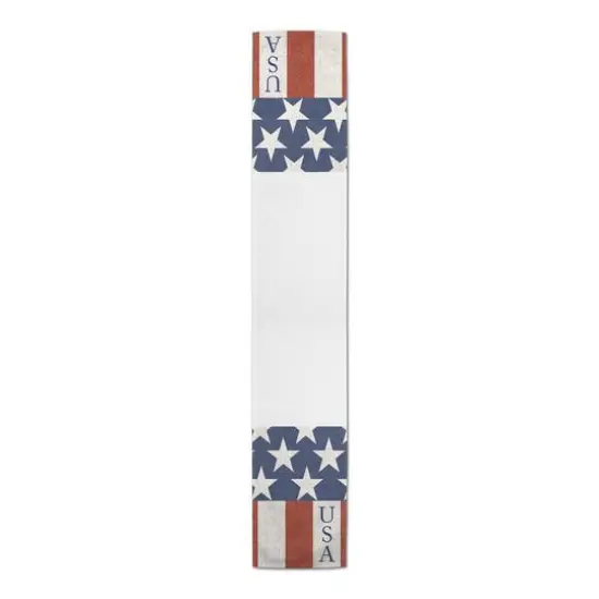 Designs Direct USA Flag Cotton Twill Runner {4}