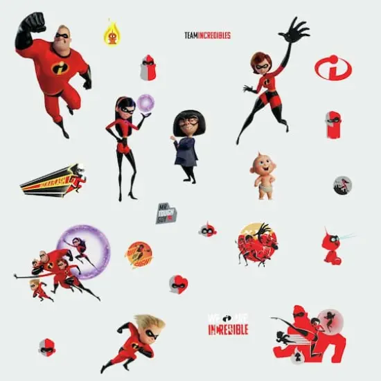 RoomMates Incredibles 2 Peel & Stick Wall Decals {1}