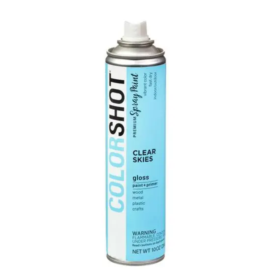 COLORSHOT&reg; Premium Gloss Spray Paint Clear Skies {7}