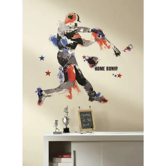 RoomMates Baseball Champion Giant Peel & Stick Wall Decals {5}