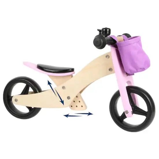 Small Foot Pink Training Balance Bike/Trike 2-in-1 {3}