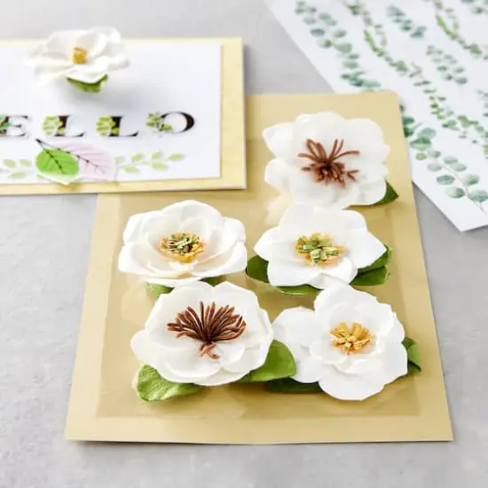 Paper Magnolia Flower Embellishments by Recollections&trade; {3}