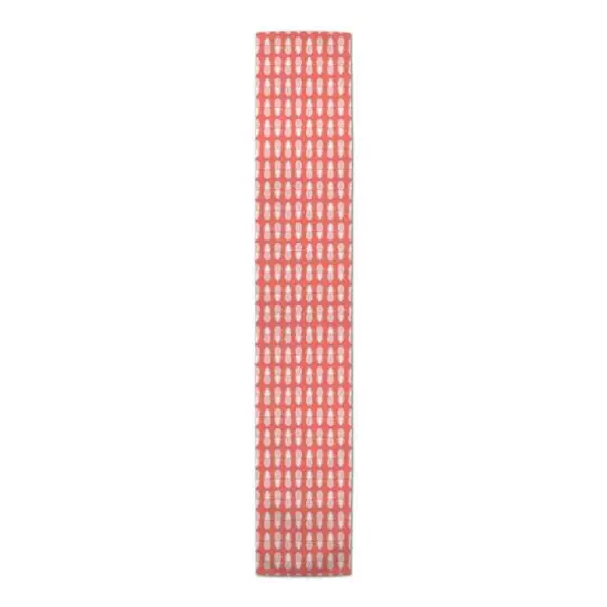 Pineapples Table Runner Coral {1}