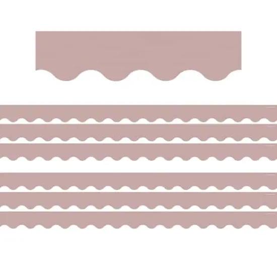Teacher Created Resources Light Mauve Scalloped Border Trim, 210ft. {1}