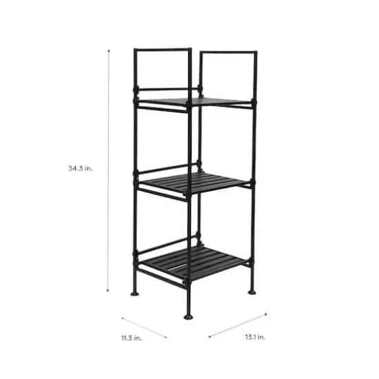 Organize It All 3 Tier Square Shelving Tower {5}