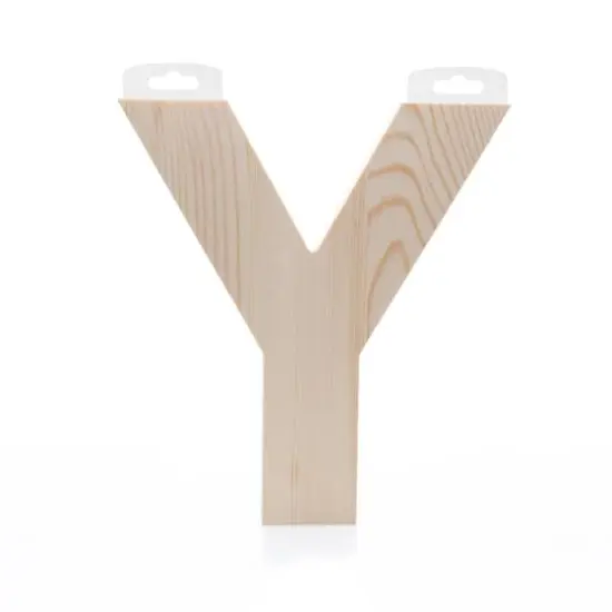 Hampton Art&trade; 8" Chunky Wood Letter Y {1}