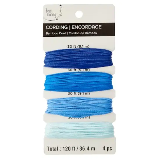 Bead Landing&trade; Bamboo Cording, Blues {1}