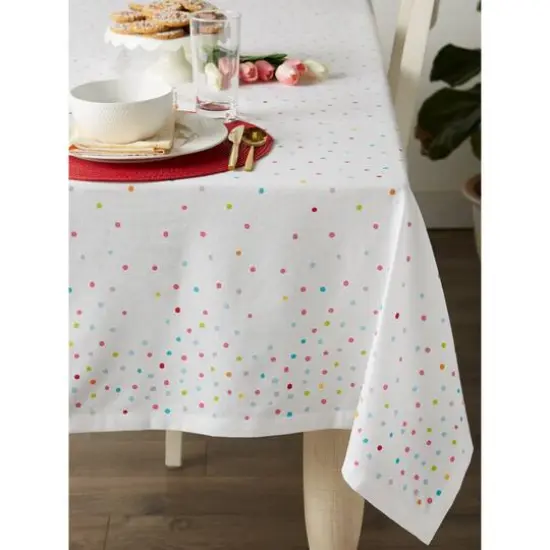 Confetti Toss Print Printed Tablecloth 60" x84" {4}