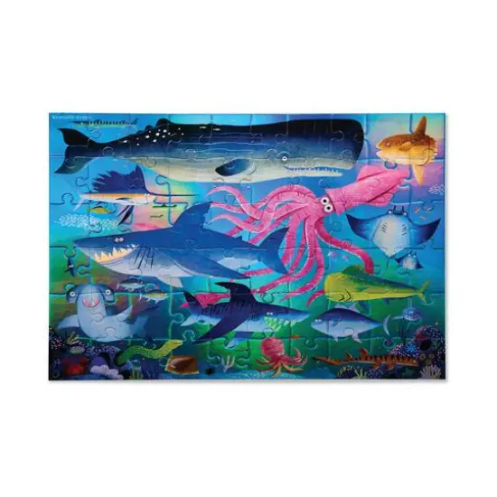 Shimmering Sharks Holographic Foil Puzzle: 60 Pcs {3}