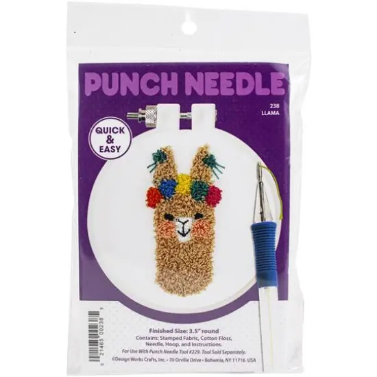 Design Works&trade; Llama Punch Needle Kit {3}