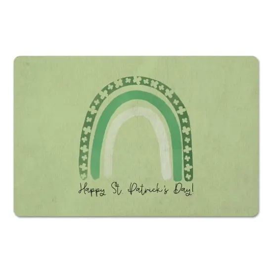 St. Patrick's Day Rainbow 18" x 27" Floor Mat {1}