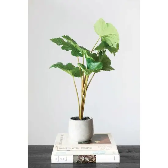Hello Honey&reg; Faux Plant In Cement Pot {3}