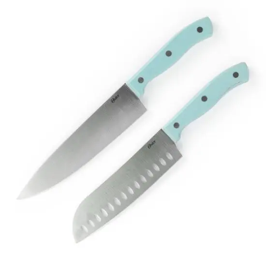 Oster Steffen 14-Piece Blue Stainless Steel Cutlery Set with Storage Block {3}