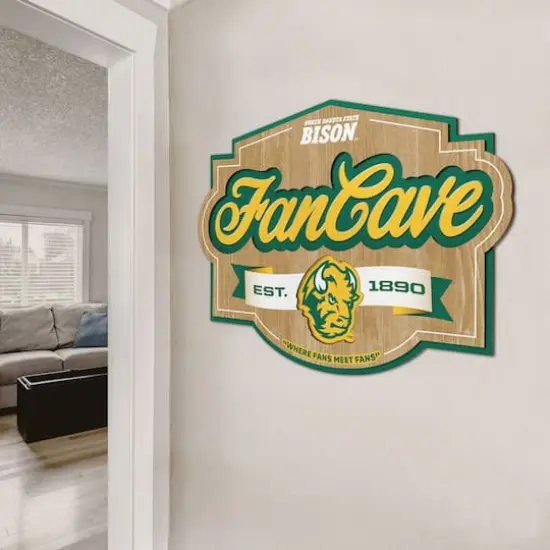 NCAA Fan Cave Sign North Dakota State Bison {5}