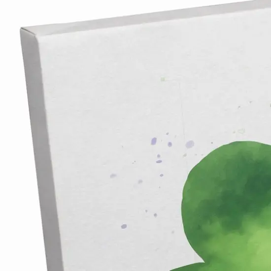 Watercolor Clover 16" x 20" Canvas Wall Art {4}