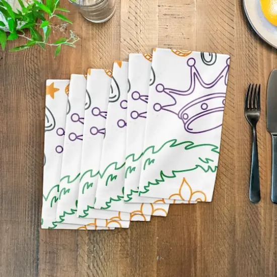 Mardi Gras Graffiti Cloth Napkin {4}