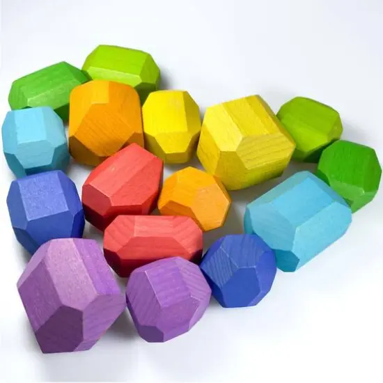 Extasticks Stackalino Wooden XL Balancing Stacking Rocks {3}