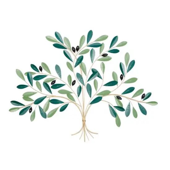 40" Green Metal Coastal Wall D&eacute;cor {1}