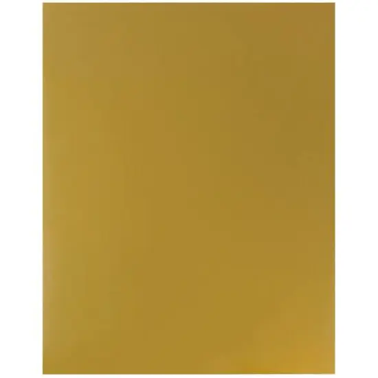 JAM Paper Glossy Laminated Two Pocket Folders, 100ct. Gold {7}