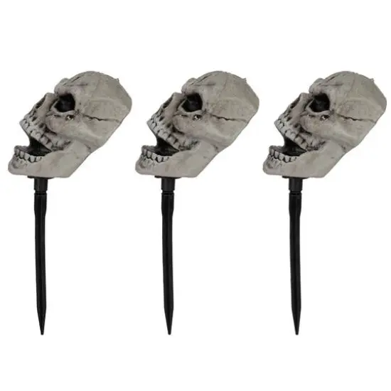 Skull Stakes Outdoor Yard Set {4}