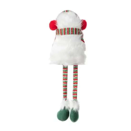 Glitzhome&reg; 21"H Christmas Fabric Yeti Shelf Sitter {8}