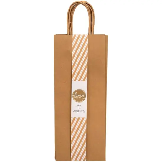 American Crafts&trade; Fancy That Kraft Wine Gift Bags, 6ct. {1}