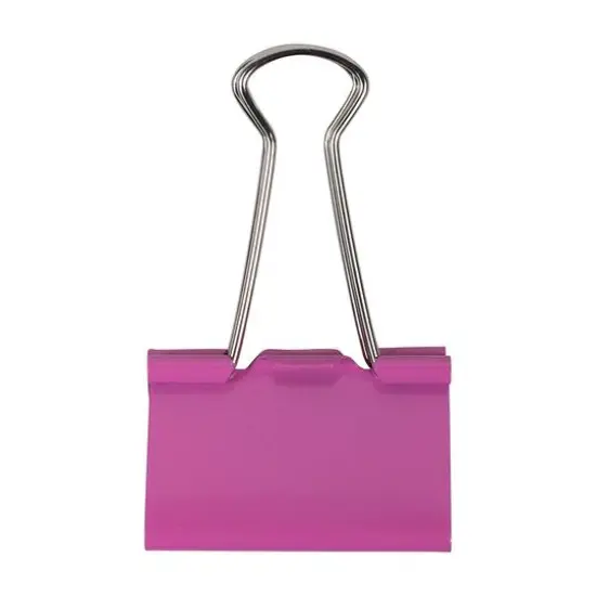 JAM Paper 1.5" Binder Clips, 12ct. Pink {4}