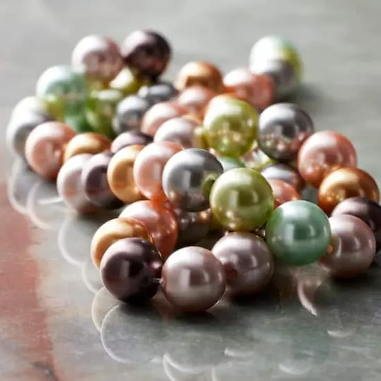 Multicolored Glass Pearl Beads, 10mm by Bead Landing&trade; {3}
