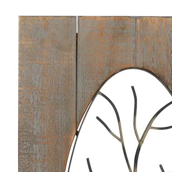 36" Brown Wood Rustic Birds Wall Decor, 2ct. {5}