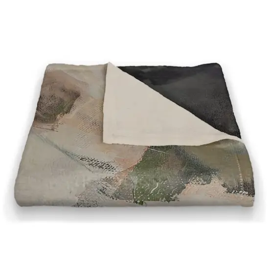 50" x 60" Moody Close-Up Florals Coral Fleece Blanket {4}