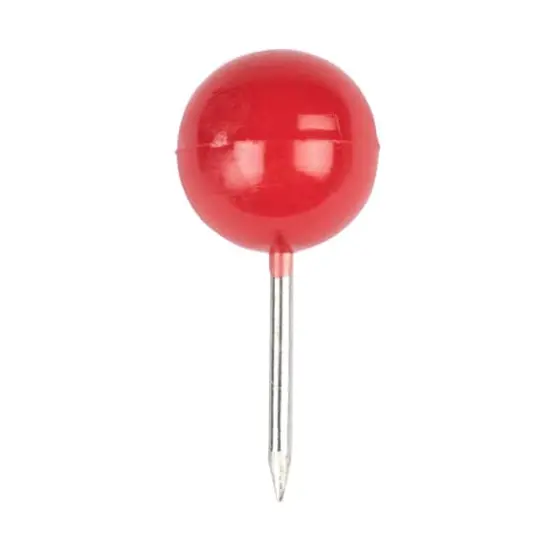 JAM Paper Colorful Round Push Pins, 100ct. Red {4}