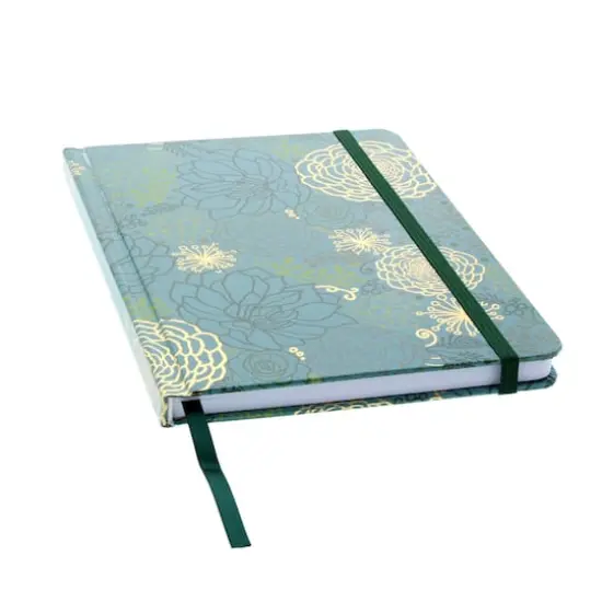 Art Alternatives Floral Outline Blue Fashion Dotted Grid Journal, 6" x 8" {3}