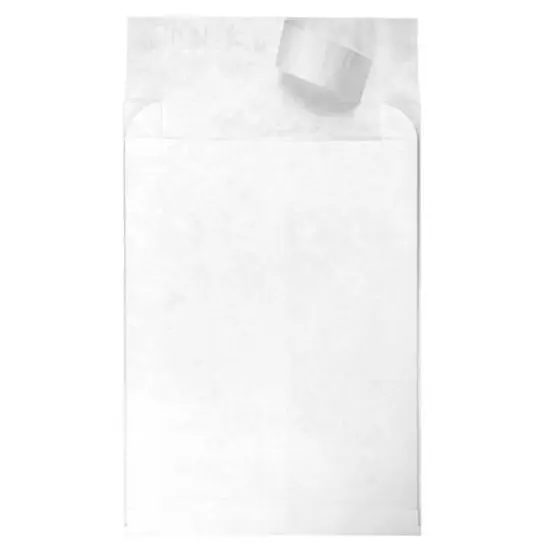 JAM Paper White Tyvek&reg; Expandable Open End Peel & Seal Closure Envelopes, 100ct. {4}