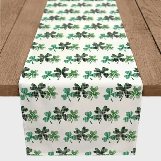 72" Shamrock Trio Poly Twill Table Runner {3}
