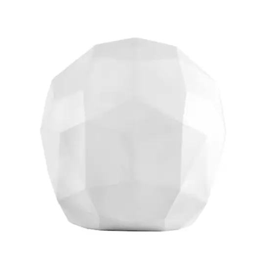 6" White Origami Skull Tabletop Figurine {5}