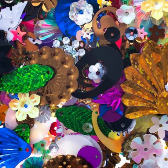 John Bead Assorted Shapes & Colors Sequins {1}