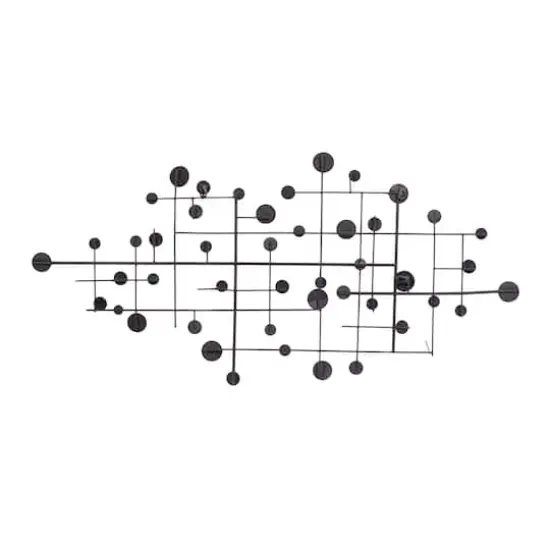 42" Silver Glam Abstract Metal Wall D&eacute;cor {6}