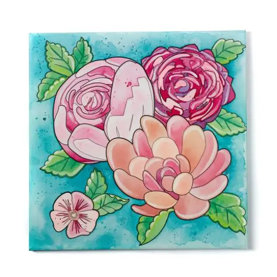 Faber-Castell Bold Floral Paint by Number Watercolor Set {3}