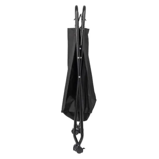 Household Essentials Rolling Laundry Hamper Black {10}