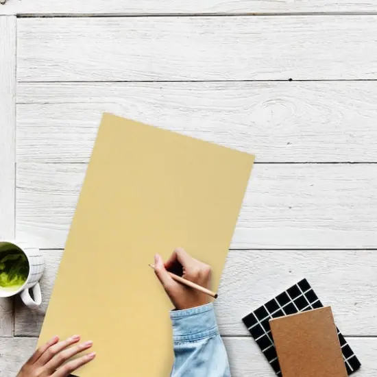 JAM Paper Recycled Legal Parchment Paper, 100 Sheets Antique Gold {4}