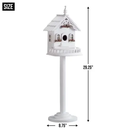 29.25" Freestanding Elegant Victorian Birdhouse {7}