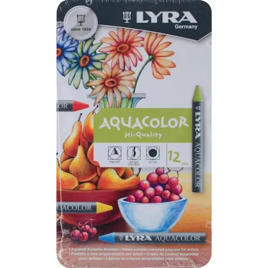 Lyra Aquacolor 12 Color Water-Soluble Crayons {1}