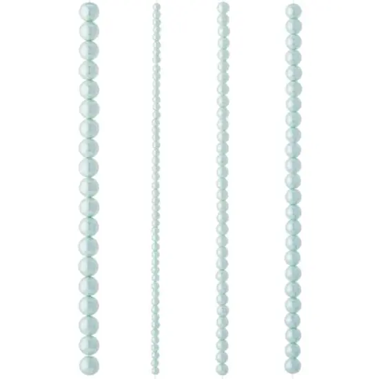Aqua Matte Glass Pearl Round Beads by Bead Landing&trade; {4}