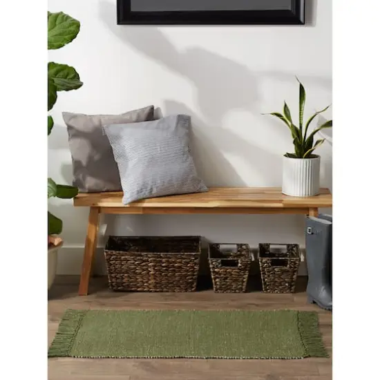 DII&reg; 2-Tone Ribbed Rug, 2ft. x 3ft. Sage/Off White {6}