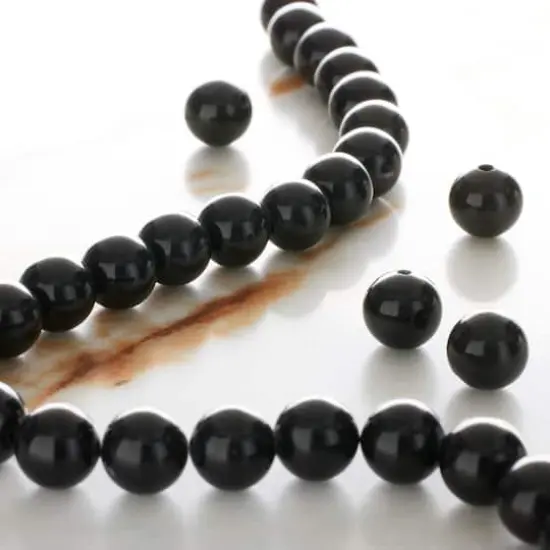 Black Obsidian Round Beads, 8mm by Bead Landing&trade; {3}